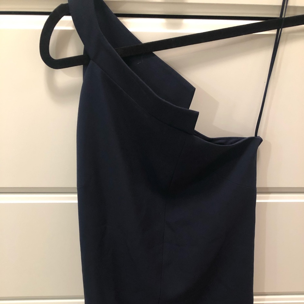 Michelle Mason One Shoulder Shift Dress